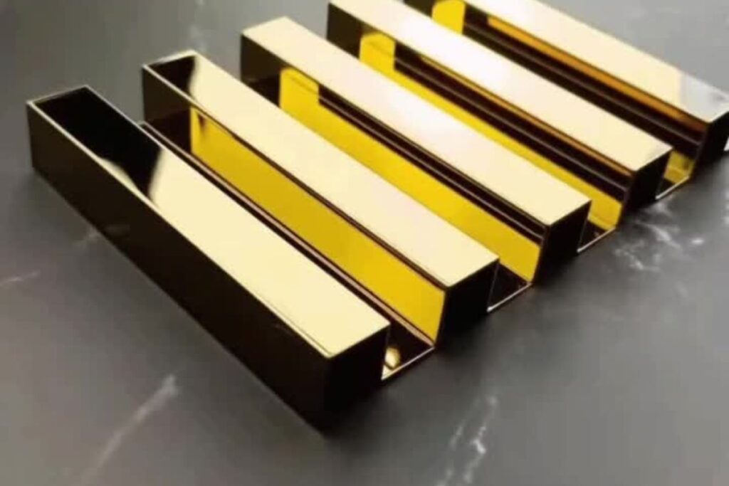 SS Fluted Panel Gold Coated in uk
